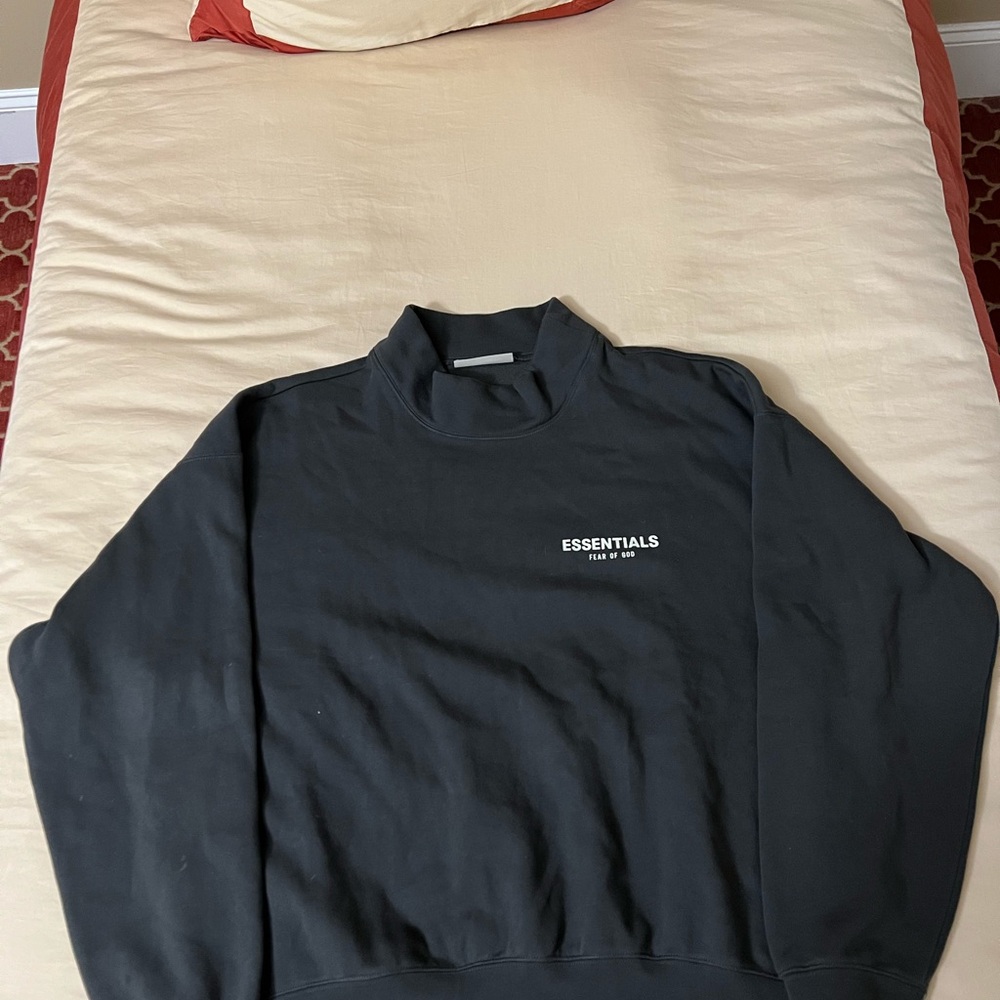 Fear of God Essentials Pullover Mockneck 'Strech Limo' Size XL